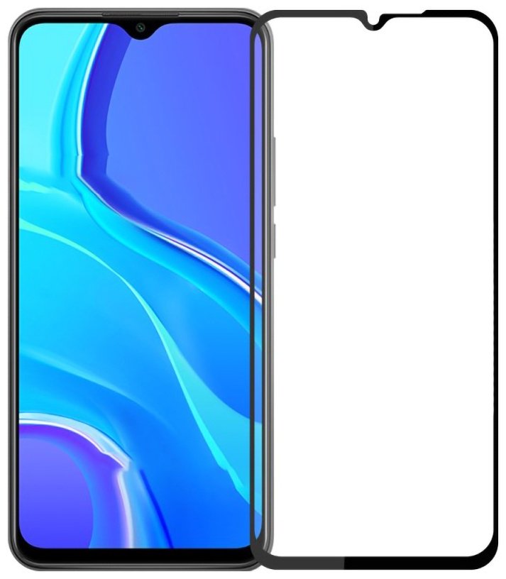 Стекло для Xiaomi Redmi 9 9H черный