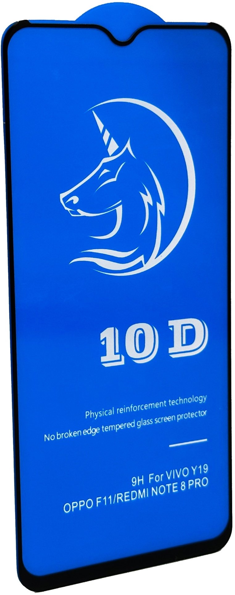 Стекло для Xiaomi Redmi Note 8 Pro 10D черный