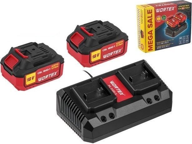 Аккумулятор WORTEX 1329413 Li-Ion 4 Ач 2 шт - ForteMarket Аккумулятор WORTEX 1329413 Li-Ion 4 Ач 2 шт купить,0