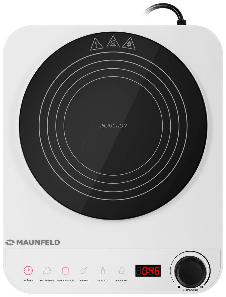 Настольная плита MAUNFELD EFI271MWH белый - ForteMarket Настольная плита MAUNFELD EFI271MWH белый купить,0