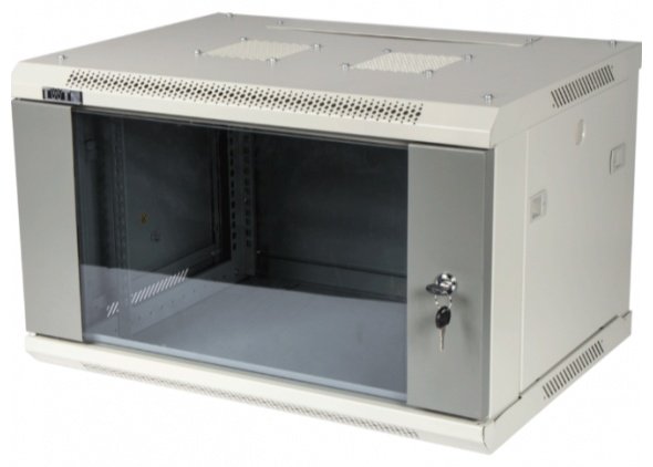 Серверный шкаф Lanmaster TWT-CBWPG-9U-6X6-GY