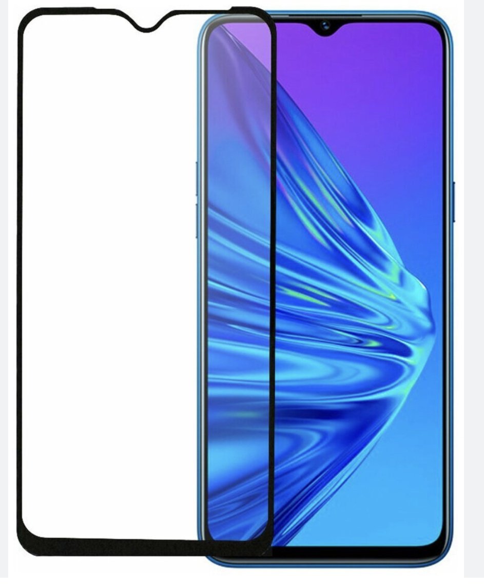 Стекло для Realme C25 черный