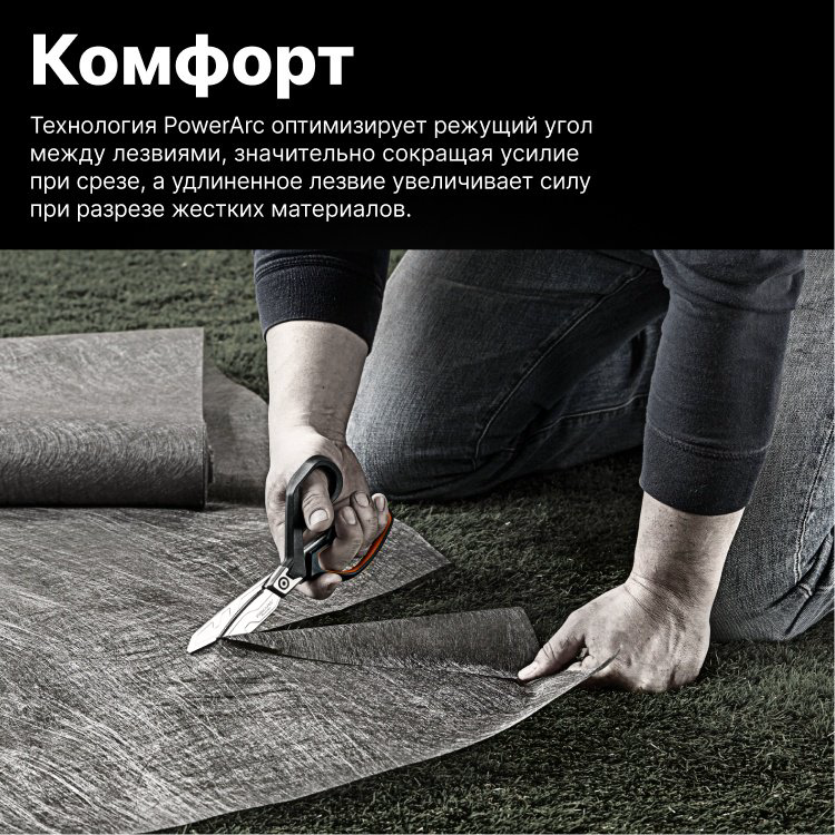 Ножницы строительные FISKARS 1027204 купить,NaN