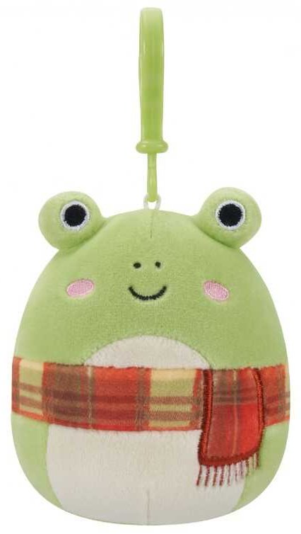 Брелок Squishmallows Лягушка Wendy, высота 8 см, зеленый