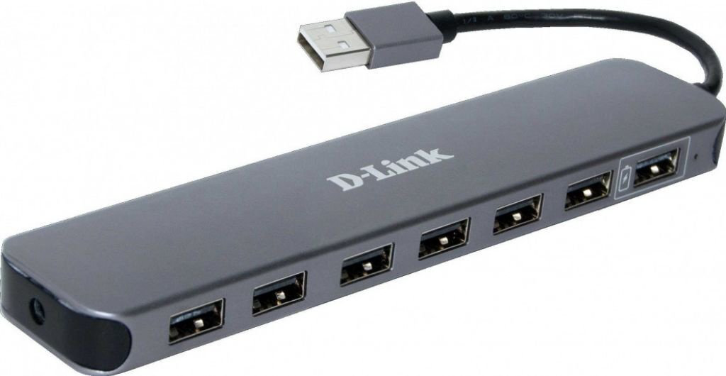 Док-станция D-link DUB-H7/E1A черный купить,NaN