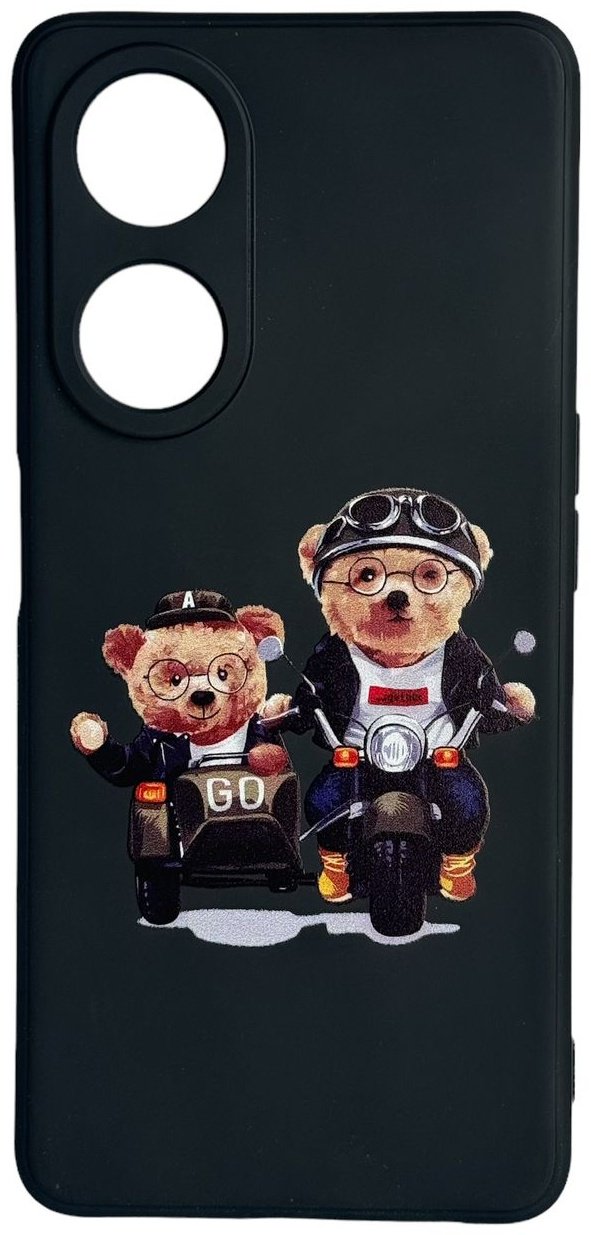 Чехол для OPPO A78 черный купить,1281