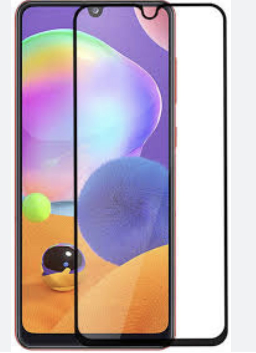 Стекло для Samsung Galaxy A31 черный купить,867