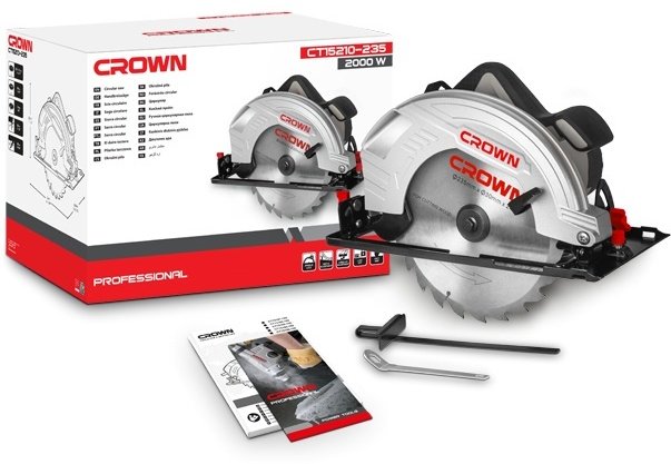 Дисковая пила CROWN CT15210-235, электрическая - ForteMarket Дисковая пила CROWN CT15210-235, электрическая купить,0
