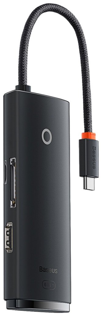 Док-станция Baseus Lite 6in1 WKQX050001 черный купить,0