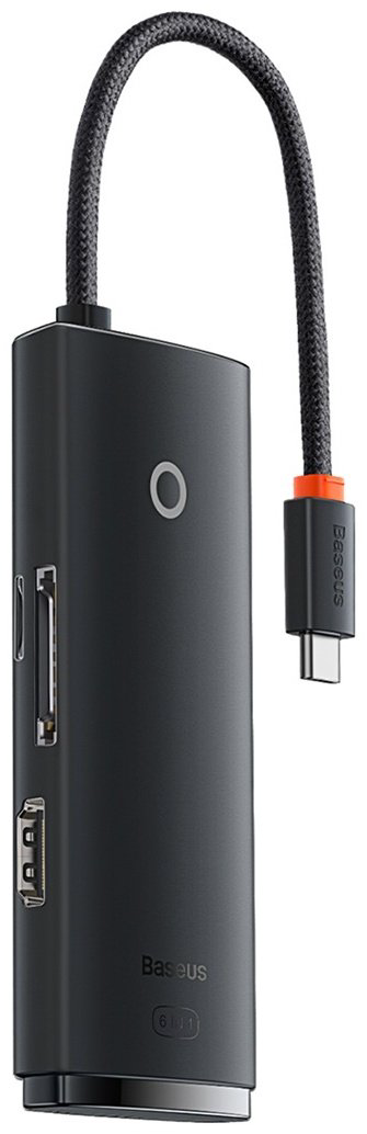 Док-станция Baseus Lite 6in1 WKQX050001 черный купить,NaN