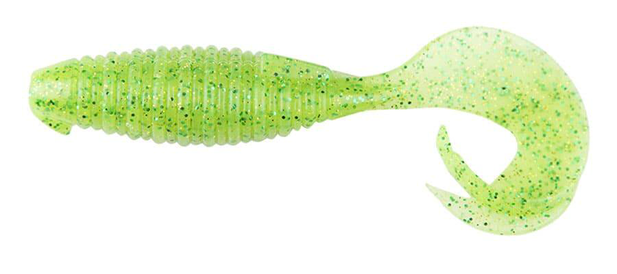 Съедобная приманка Keitech Flapper Grub 100мм лаймовая купить,NaN