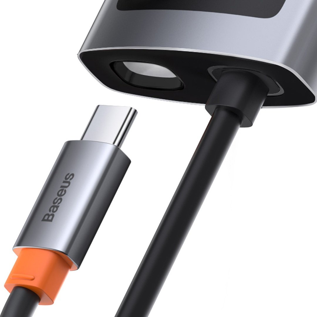 Док-станция Baseus Metal Gleam 4in1 CAHUB-CY0G серый купить,0