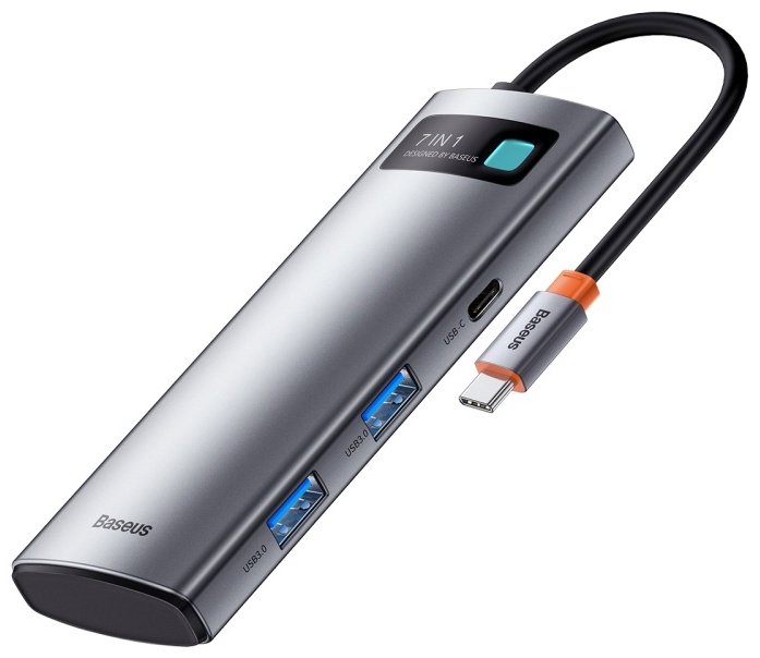 Док-станция Baseus WKWG020113 серебристый купить,0