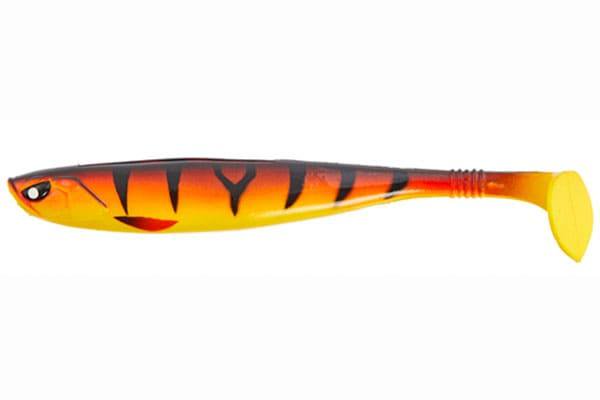 Силиконовая приманка Lucky John Basara Soft Swim 63мм черно-оранжевая купить,NaN