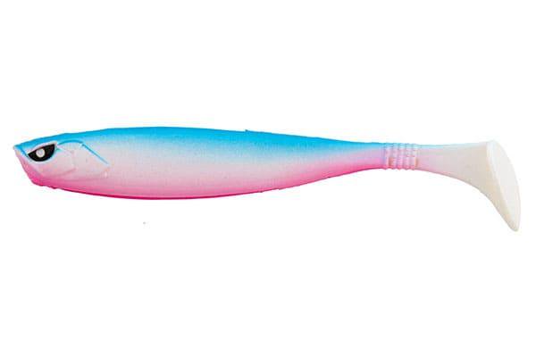 Силиконовая приманка Lucky John Basara Soft Swim 63мм розово-голубая купить,NaN
