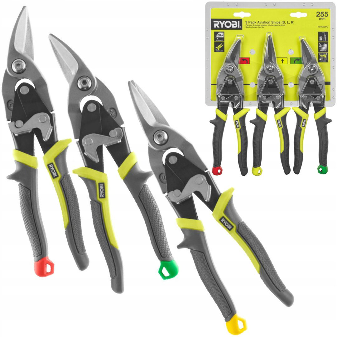 Ножницы строительные RYOBI RHAS3PC 5132006054 купить,NaN