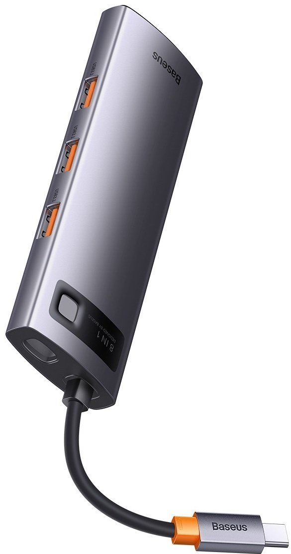Док-станция Baseus StarJoy 8-Port WKWG080213 серый - ForteMarket Док-станция Baseus StarJoy 8-Port WKWG080213 серый купить,0