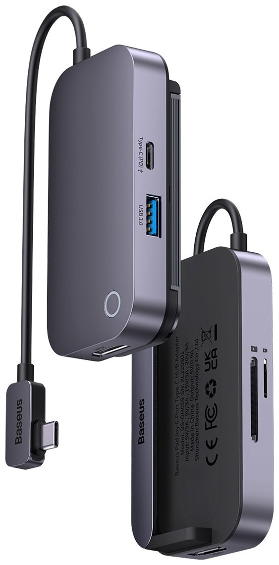 Док-станция Baseus PadJoy 6-Port WKWJ000113 серый купить,NaN