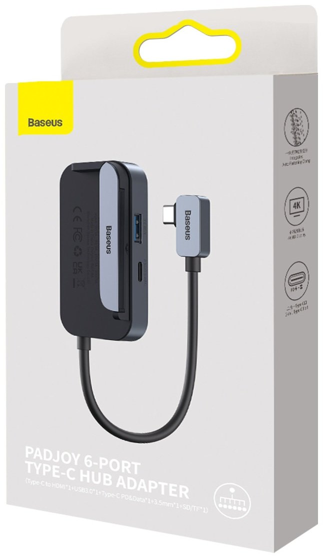 Док-станция Baseus PadJoy 6-Port WKWJ000113 серый купить,0