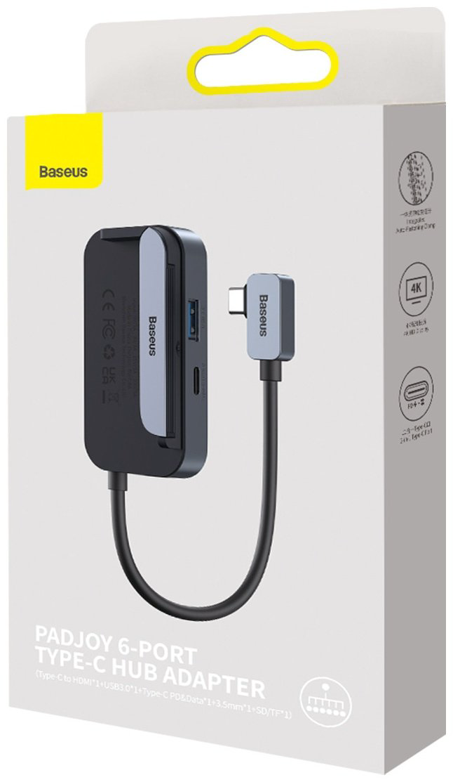 Док-станция Baseus PadJoy 6-Port WKWJ000113 серый купить,NaN