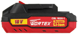 Аккумулятор WORTEX CBL 1820-1 Li-Ion 18.0 В, 2 Ач 18.0 В 1 шт