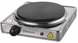 Настольная плита Sakura ПЭ-01H 1000Вт серый
