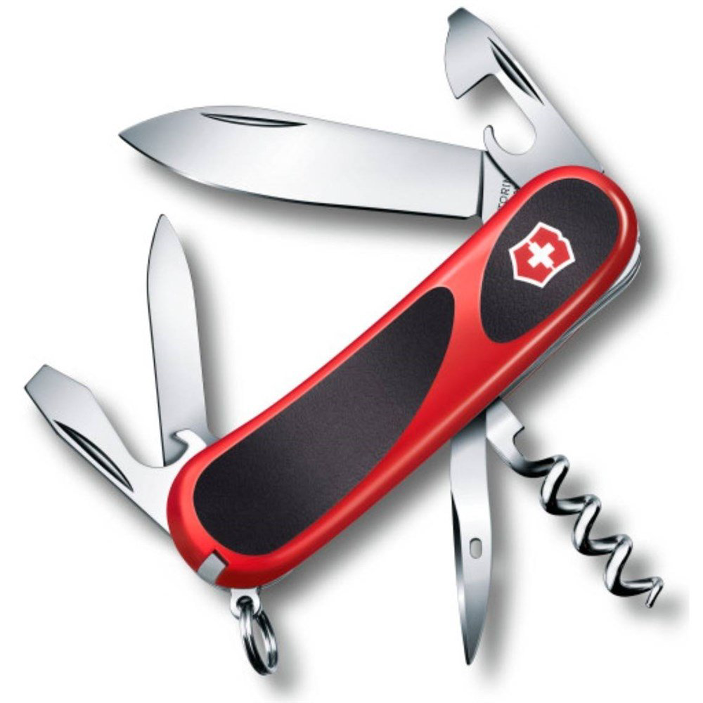 Нож швейцарский Victorinox Evolution EvoGrip 10 2.3803.C красно-черный купить,NaN