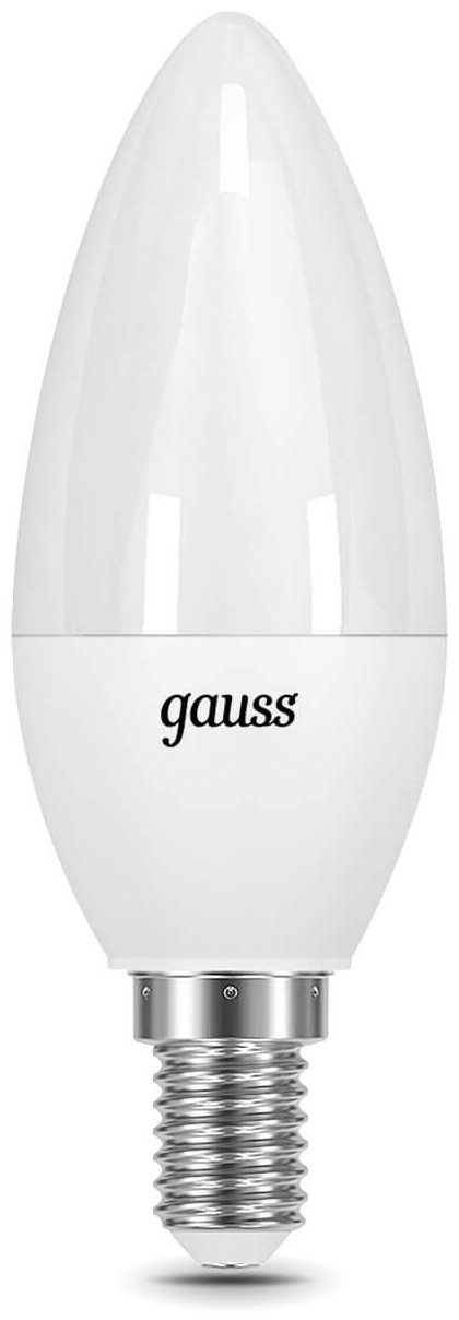 Gauss 9.5W Е14, светодиодная, теплый белый купить,NaN