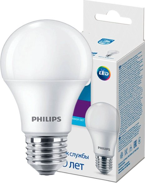 Philips 11W E27, светодиодная, холодный белый купить,NaN
