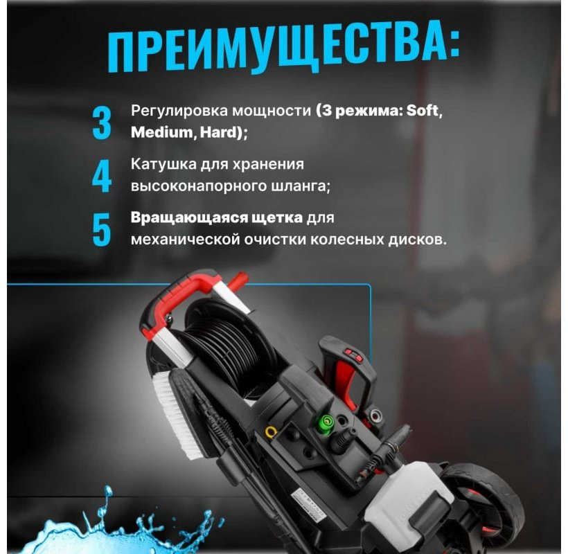 Мойка высокого давления ECO электрический 180 бар, HPW1860RSD01 купить,NaN