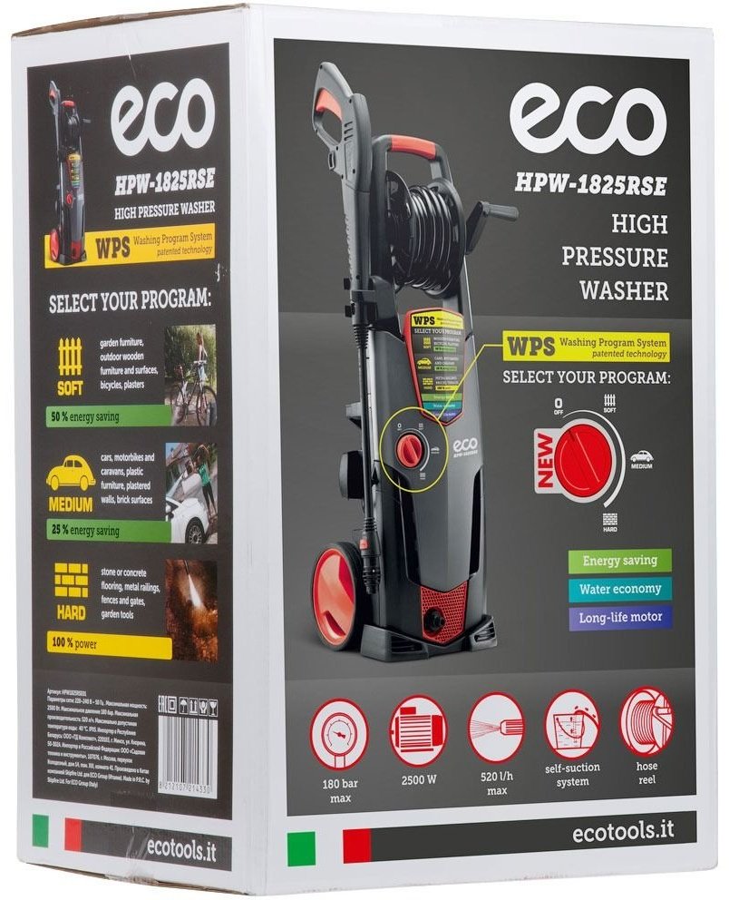 Мойка высокого давления ECO электрический 180 бар, HPW-1825RSE - ForteMarket Мойка высокого давления ECO электрический 180 бар, HPW-1825RSE купить,0