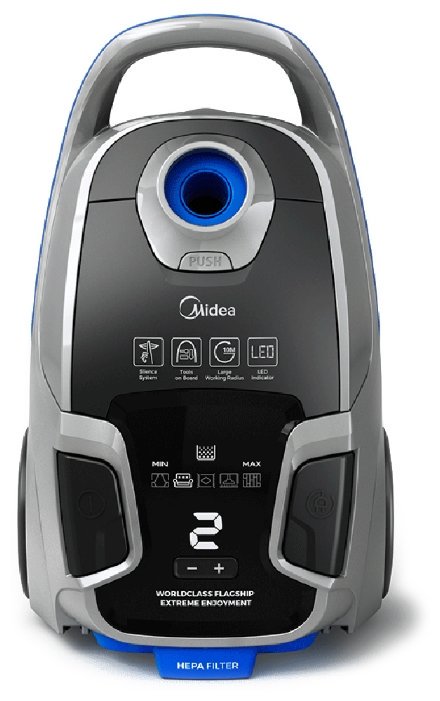 Пылесос Midea VCB52A15A серо-черный