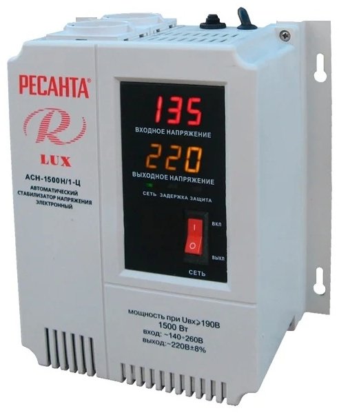 Стабилизатор напряжения Ресанта LUX АСН-1500Н/1-Ц