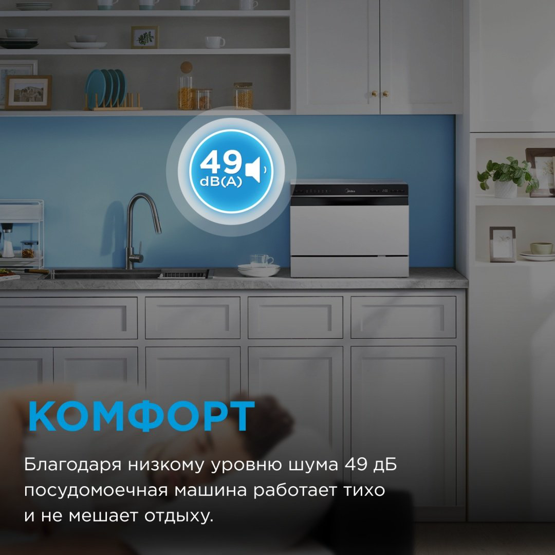 Посудомоечная машина Midea MDWT-617LWW белый купить,109890