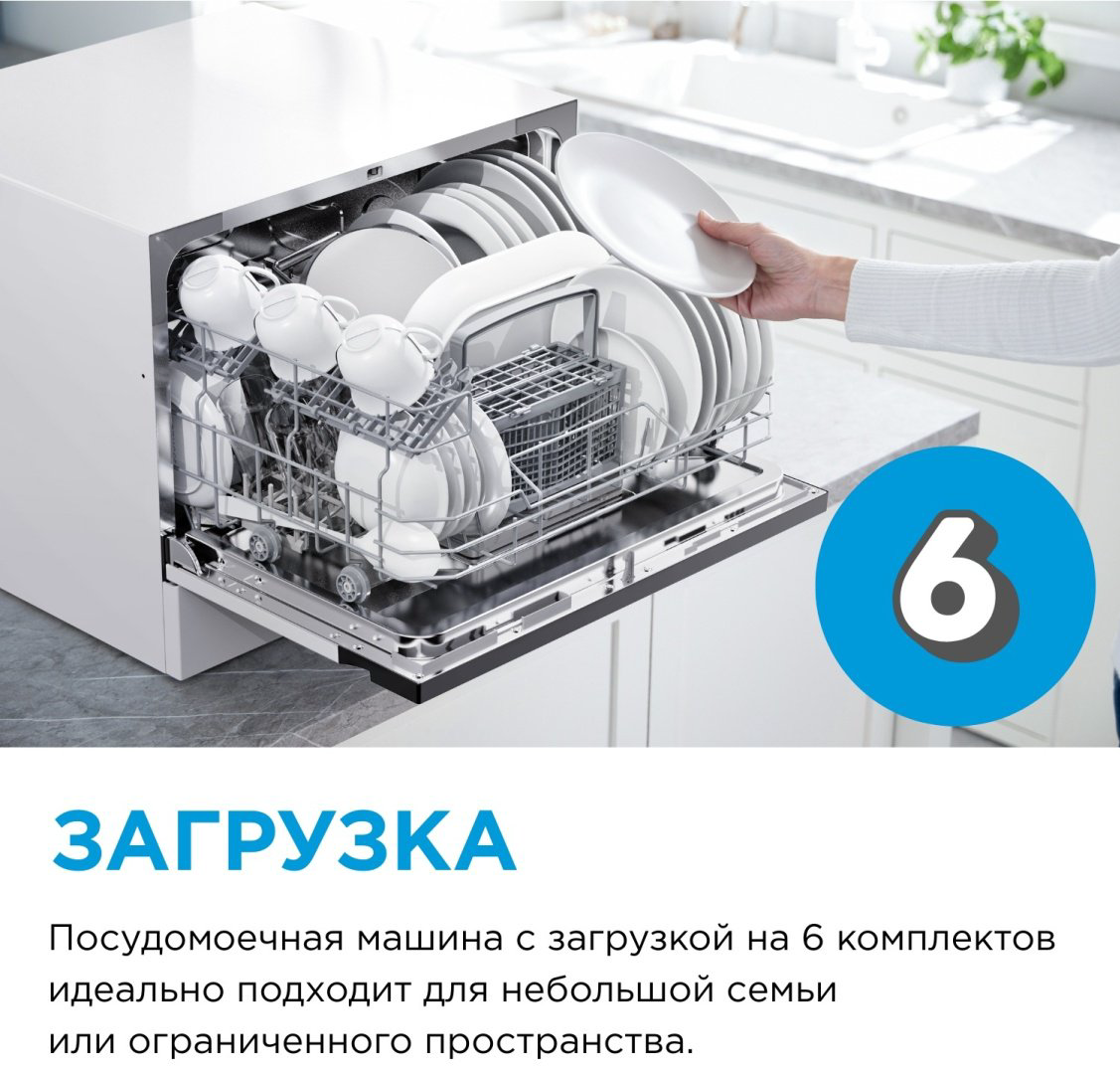 Посудомоечная машина Midea MDWT-617LWW белый купить,109890