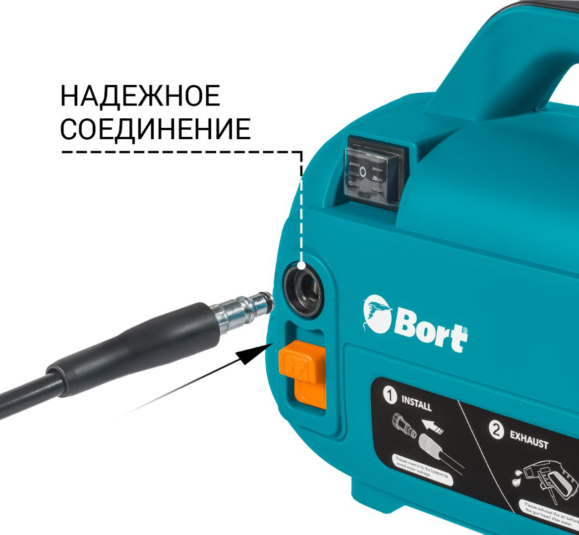Мойка высокого давления Bort электрический 120 бар, BRT-BHR1600COM купить,NaN