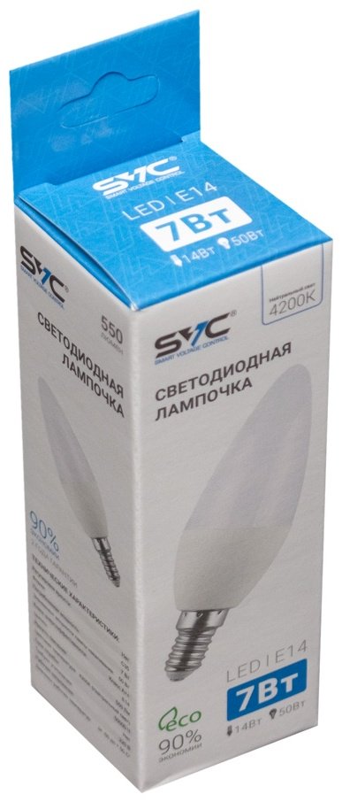 SVC 7W Е14, светодиодная, нейтральный белый купить,0
