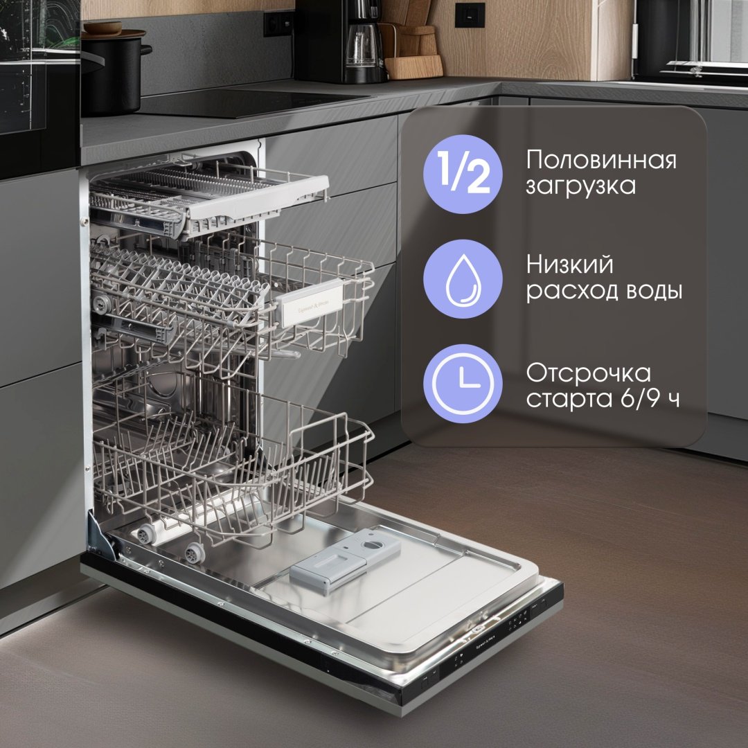 Посудомоечная машина Zigmund &amp; Shtain DW 309.4 серый купить,0
