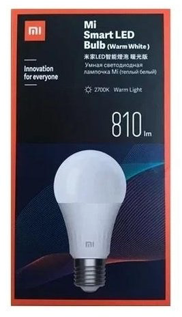 Xiaomi 8W E27, умная, теплый белый купить,NaN
