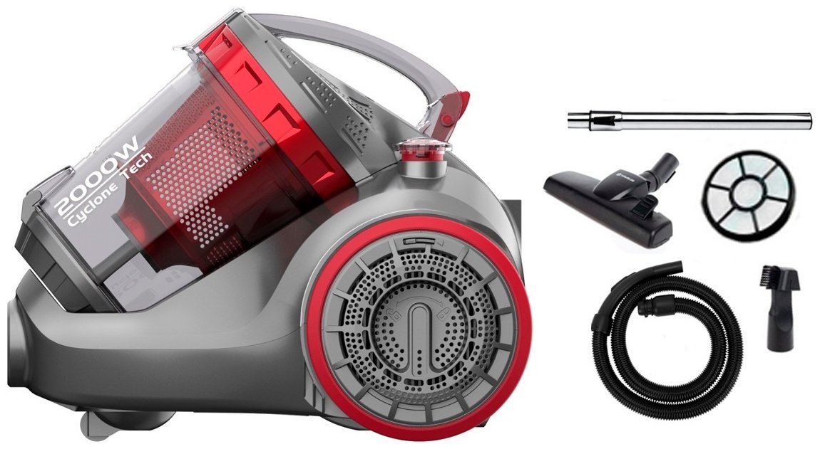 Пылесос HAUSLER Powerade Jet Clean Force HLS-20TT5SCARV красный