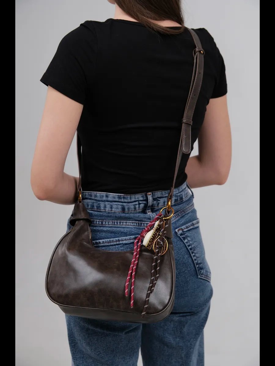 Сумка кросс-боди VELARIA BAGS экокожа коричневый купить,NaN