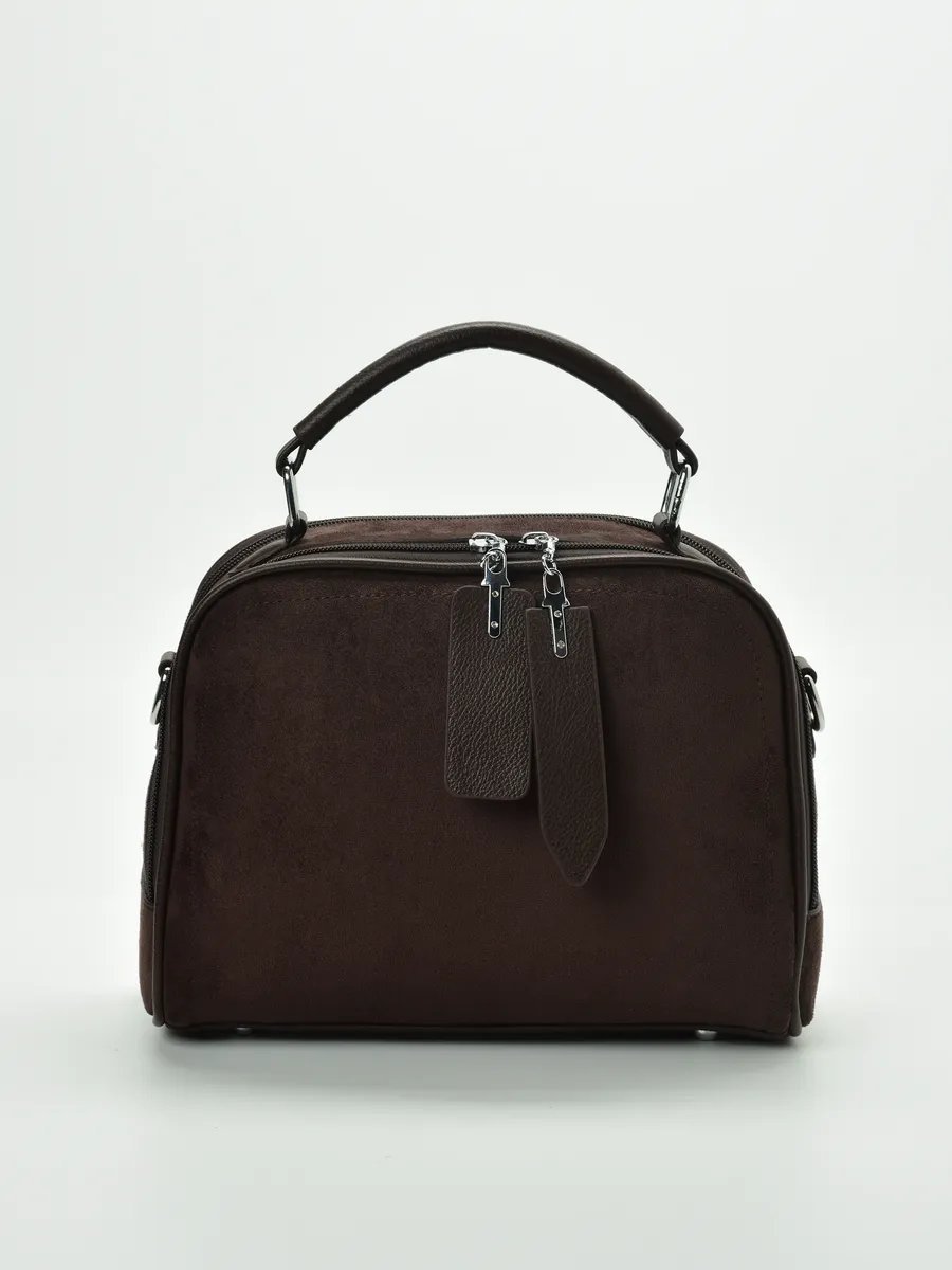 Сумка кросс-боди ToteTrend экокожа коричневый купить,NaN