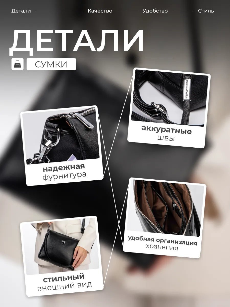 Сумка кросс-боди экокожа черный купить,NaN