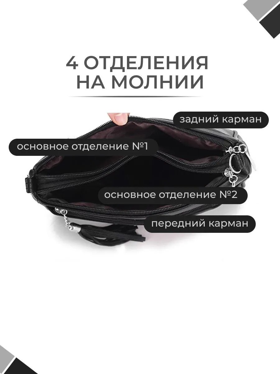 Сумка багет СЕЗОН СУМОК искусственная кожа черный купить,NaN