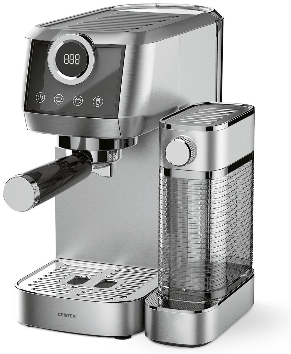 Кофеварка CENTEK CT-1170 серебристый купить,NaN