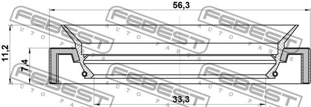 FEBEST сальник привода 95HAY-35560711C купить,NaN