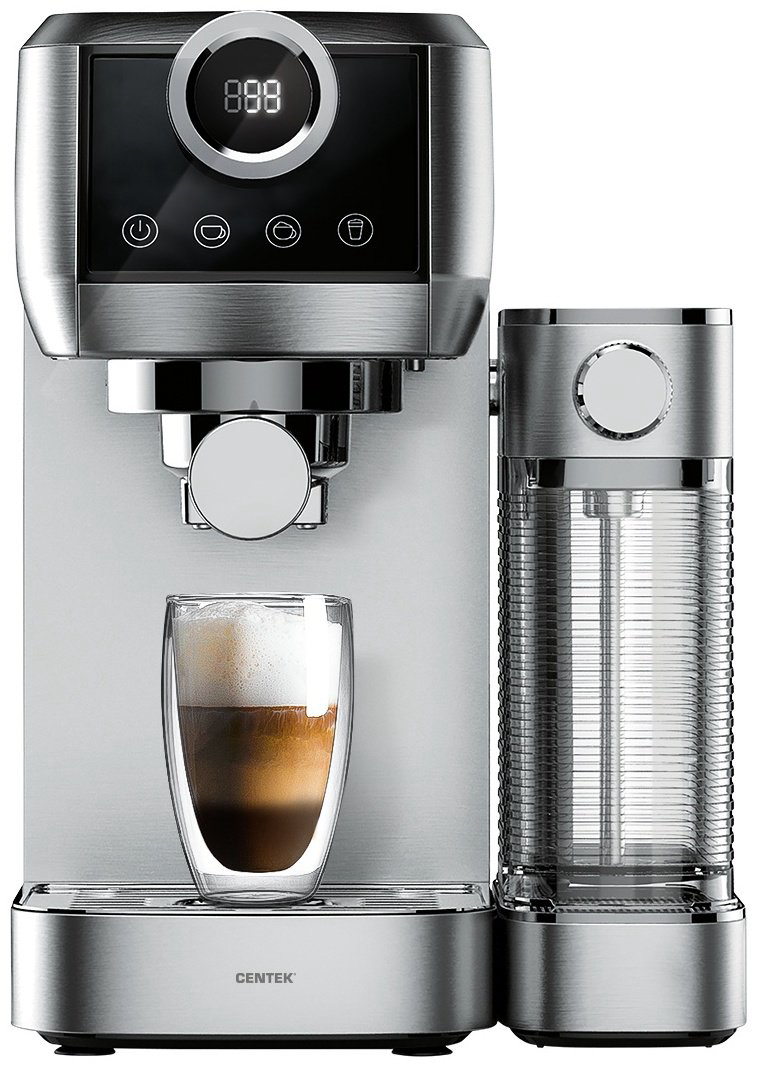 Кофеварка CENTEK CT-1170 серебристый купить,NaN