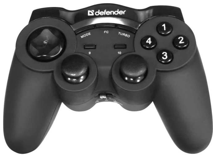 Игровой контроллер Defender Game Racer G2 Wireless черный купить,NaN