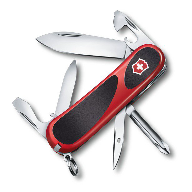 Нож швейцарский Victorinox EvoGrip 11 2.4803.C красно-черный купить,NaN