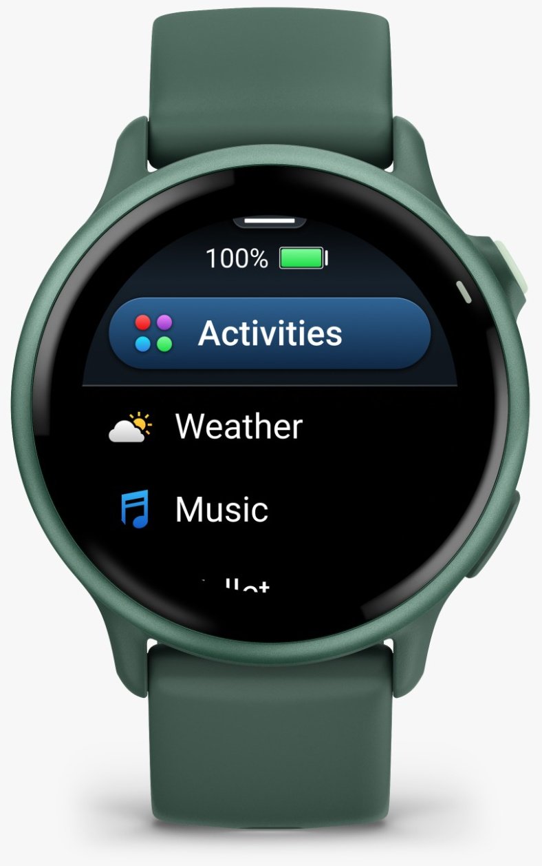 Смарт-часы Garmin Vivoactive 6 42 мм зеленый купить,0